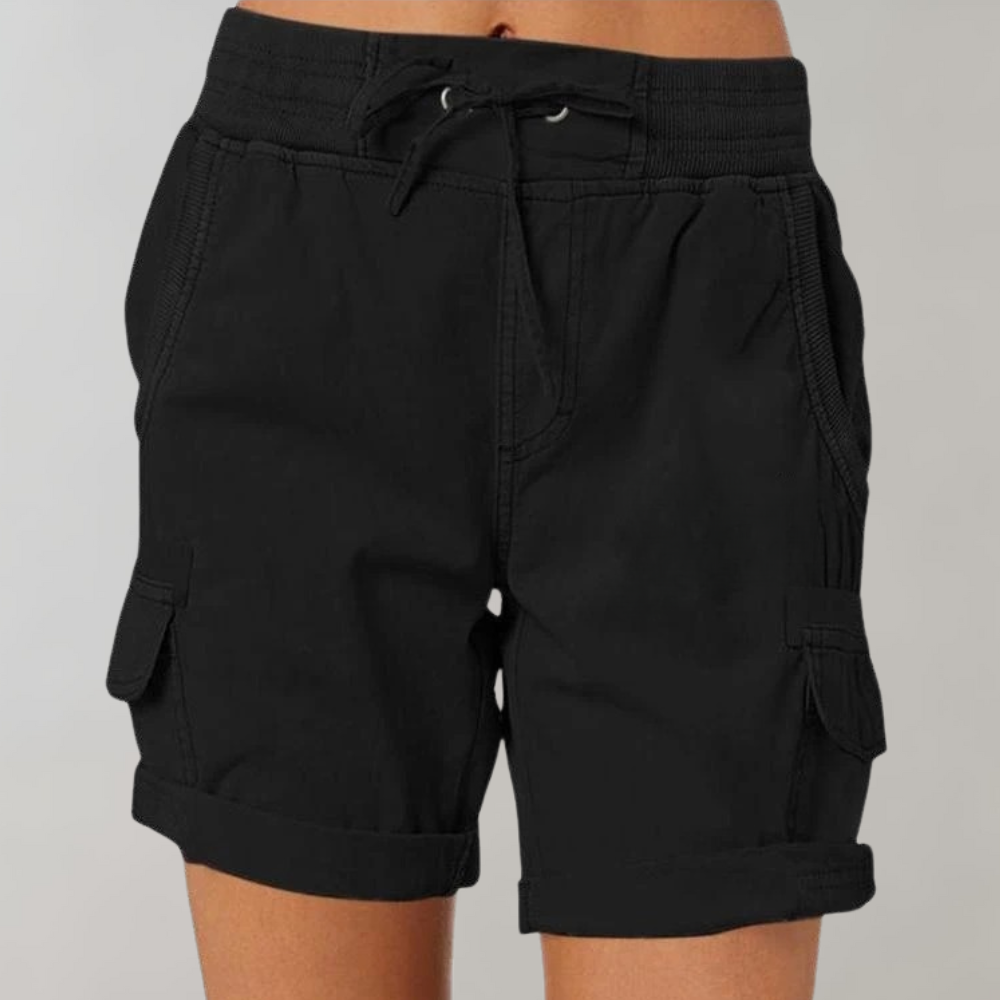 SERAPHINE | Elevated high-waisted shorts for women-Fashion Nora