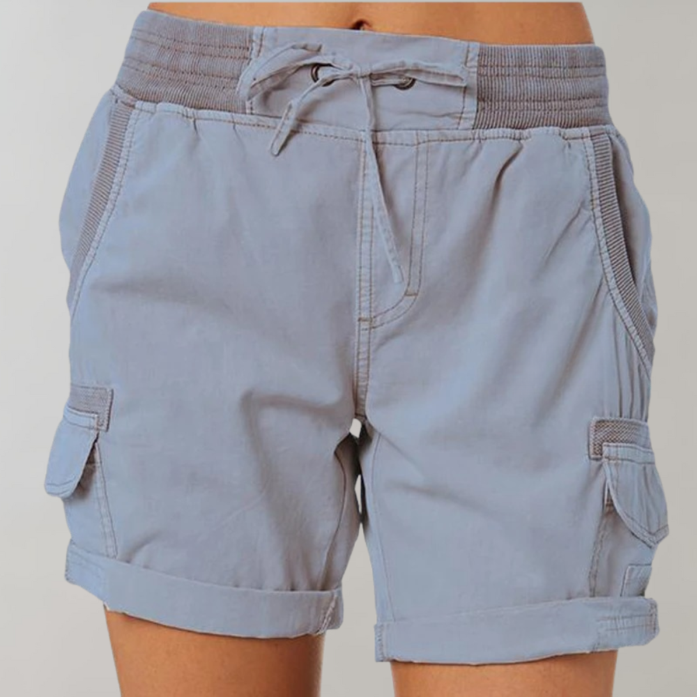 SERAPHINE | Elevated high-waisted shorts for women-Fashion Nora