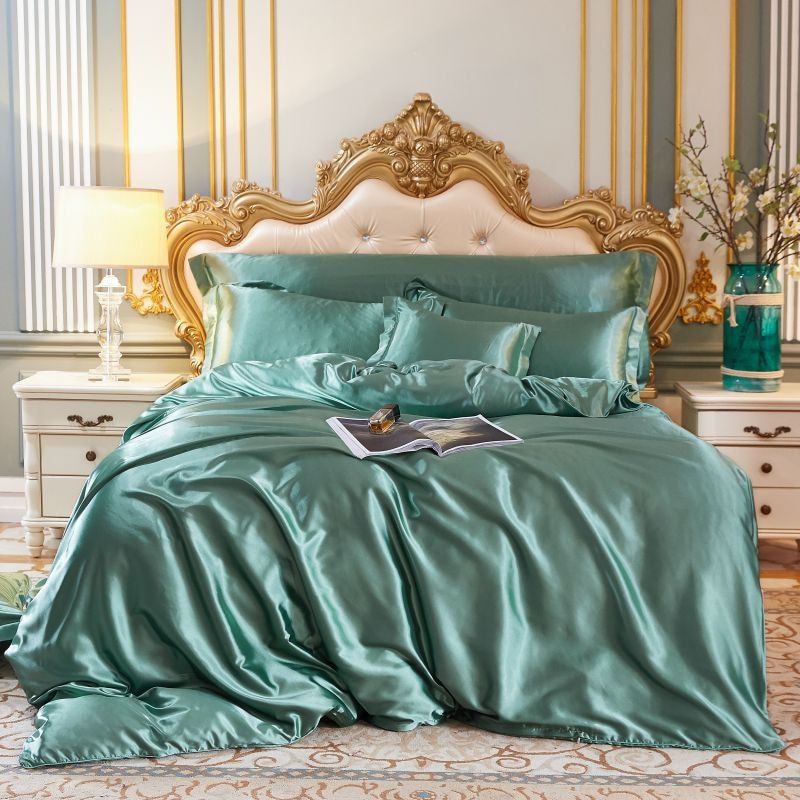 Satin Sheets - Luxury - 4-Piece - Bed Sheet Set - Silk Bed Sheets-Fashion Nora