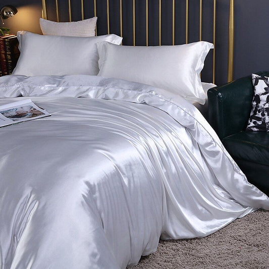 Satin Sheets - Luxury - 4-Piece - Bed Sheet Set - Silk Bed Sheets-Fashion Nora