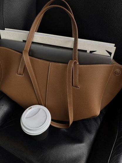 Shoulder Bag | Large | Faux Leather | Tote Bag | Leatherette Handbag-Fashion Nora