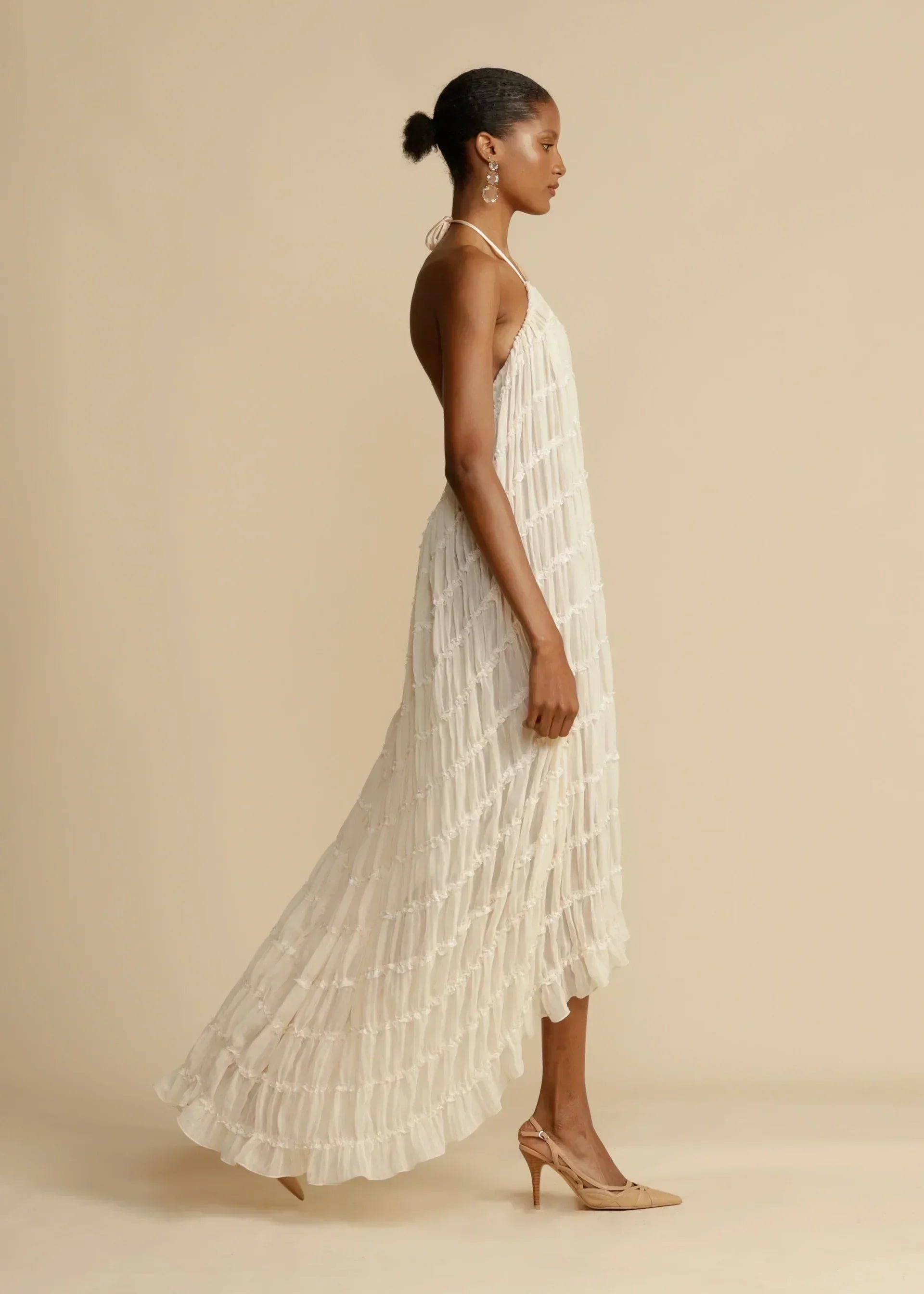 Skirt and Top Set | Chiffon | Open Back | Co-Ord Set | Women's Summer Clothes-Fashion Nora