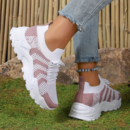 Slip On Sneakers, Slide In, Comfortable, Mesh Sneakers, Sports Shoes-Fashion Nora