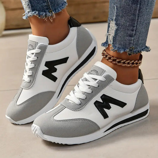 Sneakers - Lace Up - Low Top - Women's Sneakers - Walking Shoes-Fashion Nora