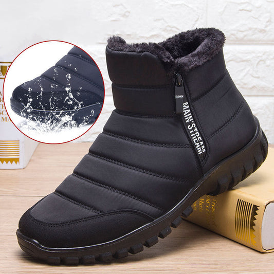 Snow Boots | Fur-Lined | Zip-Up | Waterproof Shoes | Winter Boots-Fashion Nora