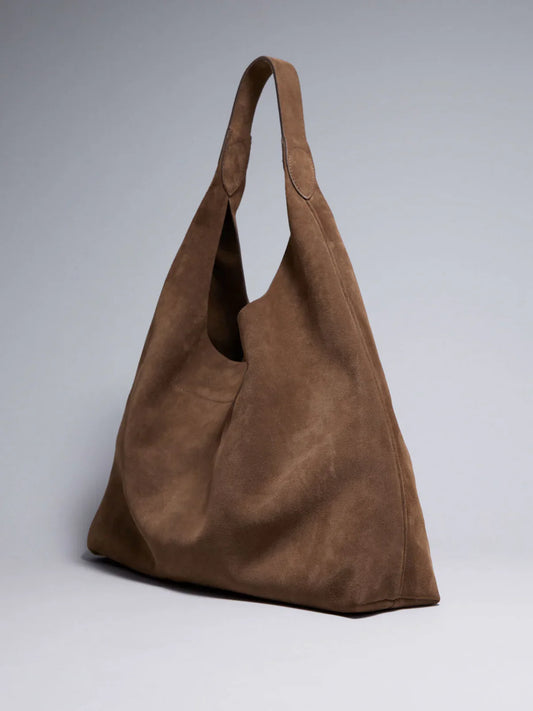 Suede Bag | Big | One Strap | Hobo Bag | Shoulder Bag -Fashion Nora