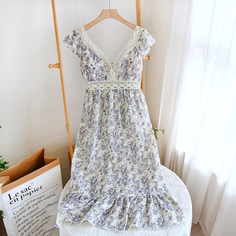 Summer Dress - Floral Lace Built-in Bra Midi Dress-Fashion Nora