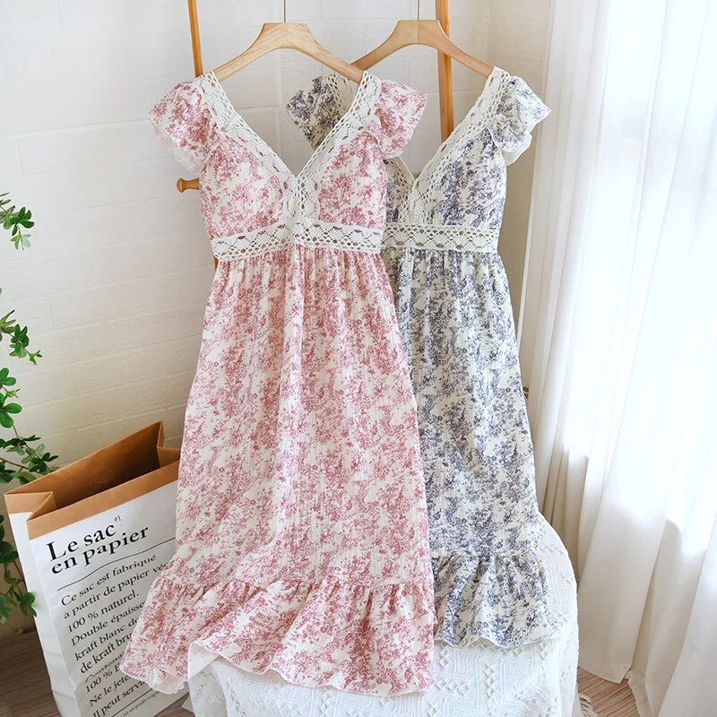 Summer Dress - Floral Lace Built-in Bra Midi Dress-Fashion Nora