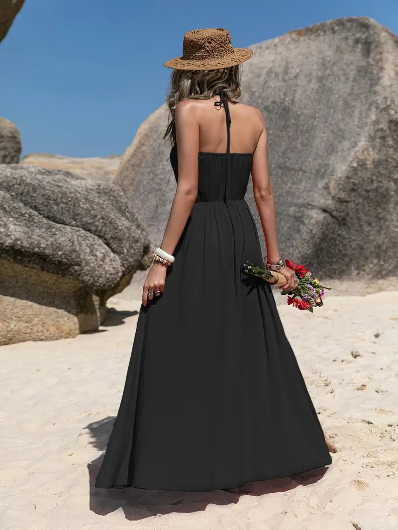 Black sundress maxi hotsell