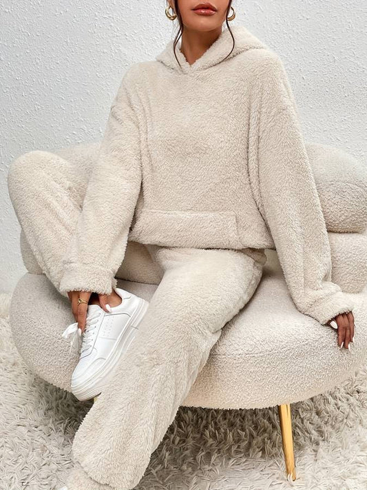 Sweat Suit - Women's Fleece Hoodie and Joggers Two-Piece Set-Fashion Nora