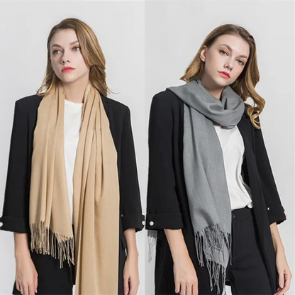 Sylvania Scarf | cashmere scarf for women for fall and winter-Fashion Nora