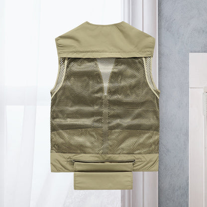 Tactical Vest | Zip-Up | Pockets | Cargo Vest | Men's Vest-Fashion Nora