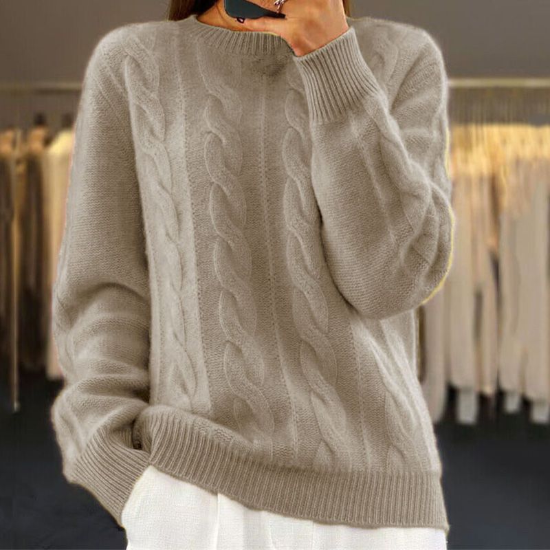 Tamara - Warm Knitted Sweater-Fashion Nora