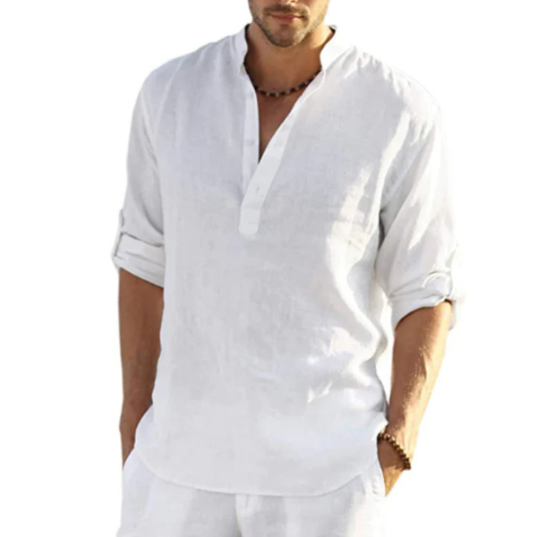 Thomas Shirt | Airy summer shirt for men-Fashion Nora