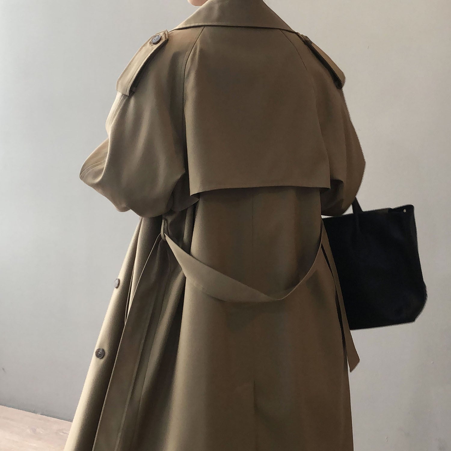 Trench Coat - Long - Oversized - Double Breasted Coat - Women's Jacket-Fashion Nora