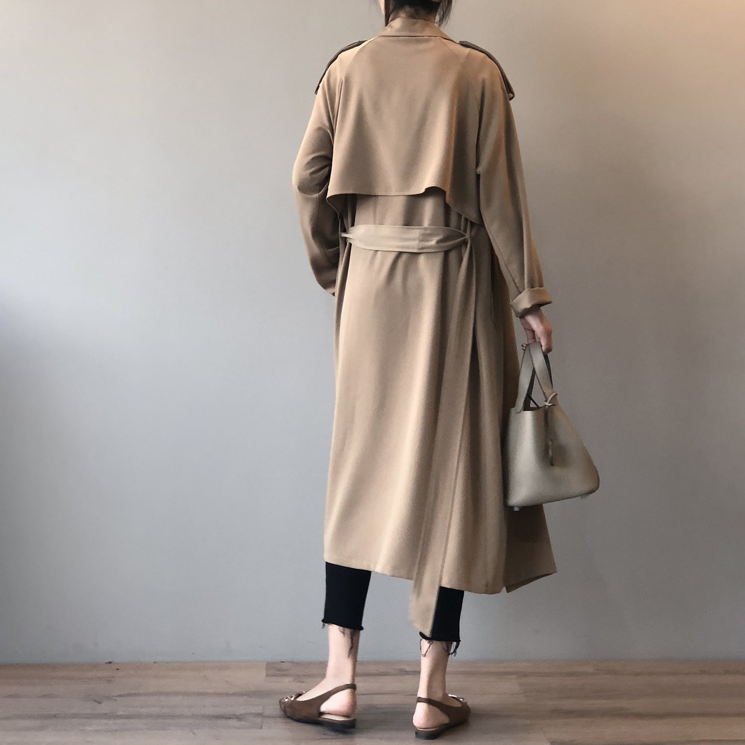 Trench Coat | Loose Fit | Belt | Long Coat | Women's Jacket-Fashion Nora