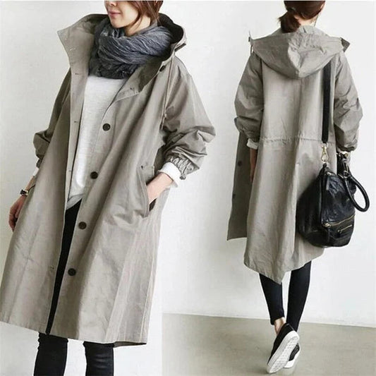 UrbanShield Trendsetter Oversized Raincoat-Fashion Nora