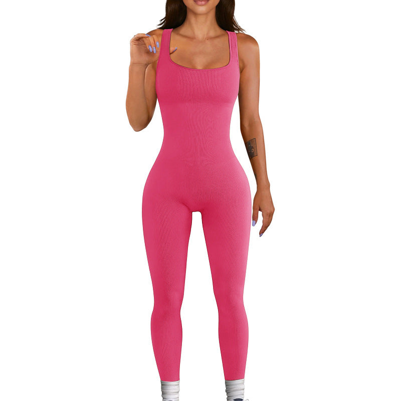 Waist Wizard Gym Jumpsuit-Fashion Nora