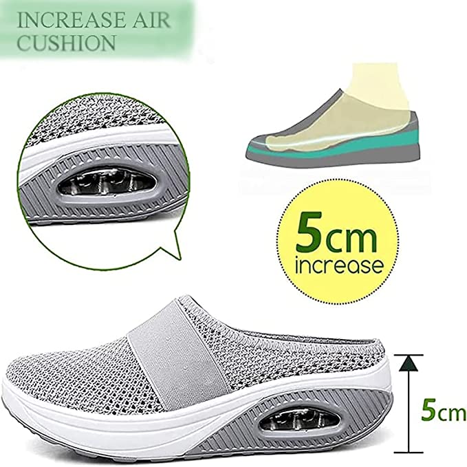 Walking Shoes | Air Cushion | Mesh | Slip-On Shoes | Orthopedic Shoes-Fashion Nora