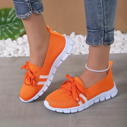 Walking Shoes, Lace Up, Lightweight, Orthopedic Shoes, Women's Sneakers-Fashion Nora