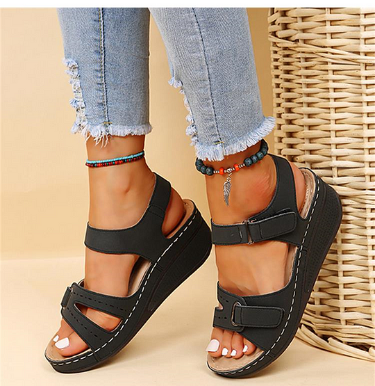 Wedge Sandals - Women's Comfortable Orthopedic Walking Summer Shoes –  Fashion Nora