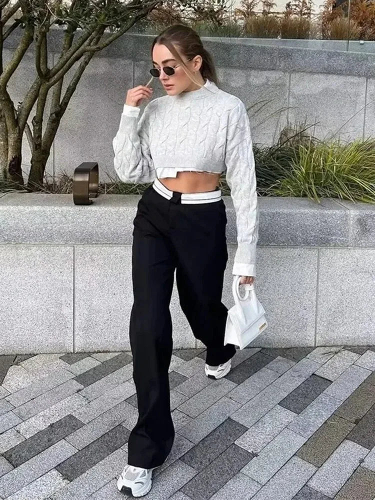 Wide Leg Pants | Pleated | High Waist | Wide Leg Slacks | Women's Pants -Fashion Nora