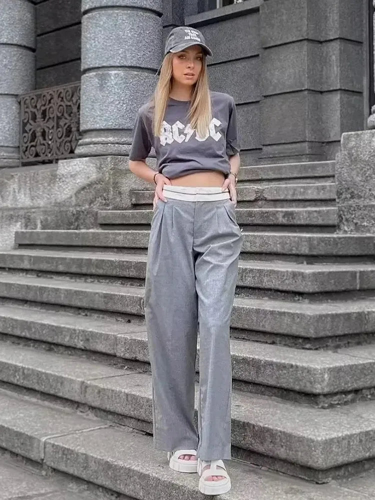 Wide Leg Pants | Pleated | High Waist | Wide Leg Slacks | Women's Pants -Fashion Nora