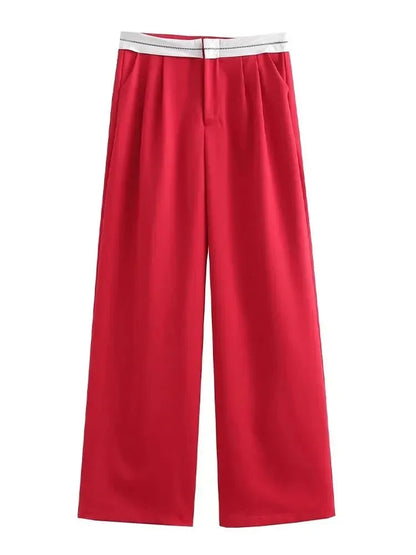 Wide Leg Pants | Pleated | High Waist | Wide Leg Slacks | Women's Pants -Fashion Nora