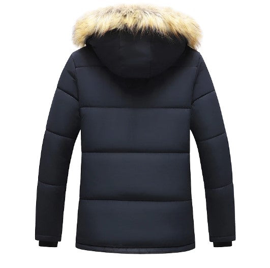 Winter Jacket - Men's Warm Hooded Fleece Lined Winter Parka-Fashion Nora