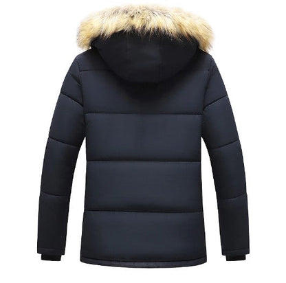 Winter Jacket - Men's Warm Hooded Fleece Lined Winter Parka-Fashion Nora