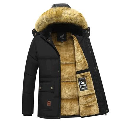 Winter Jacket - Men's Warm Hooded Fleece Lined Winter Parka-Fashion Nora