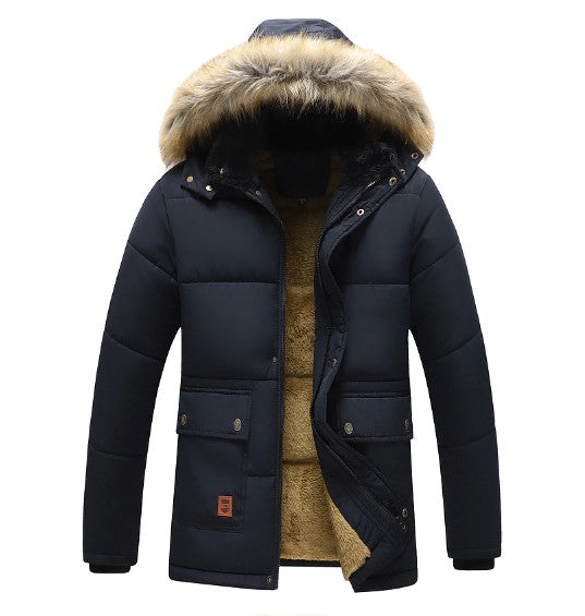 Winter Jacket - Men's Warm Hooded Fleece Lined Winter Parka-Fashion Nora