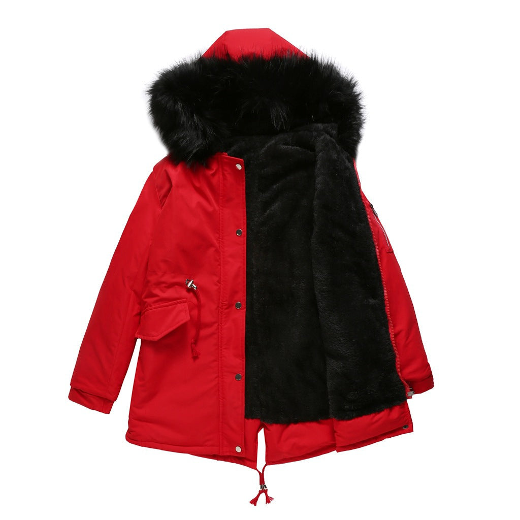 Winter Parka | Hooded | Drawstring | Fur Trimmed Jacket | Winter Jacket Women-Fashion Nora