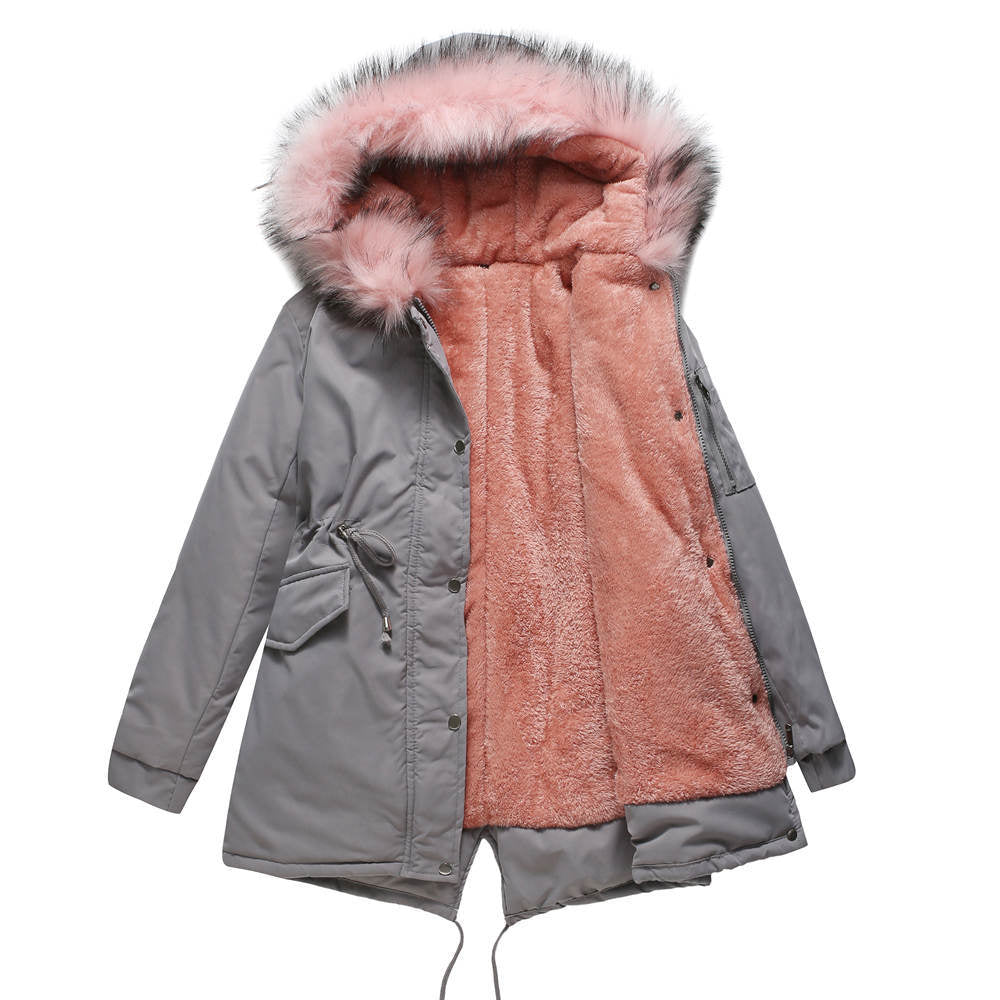 Winter Parka | Hooded | Drawstring | Fur Trimmed Jacket | Winter Jacket Women-Fashion Nora