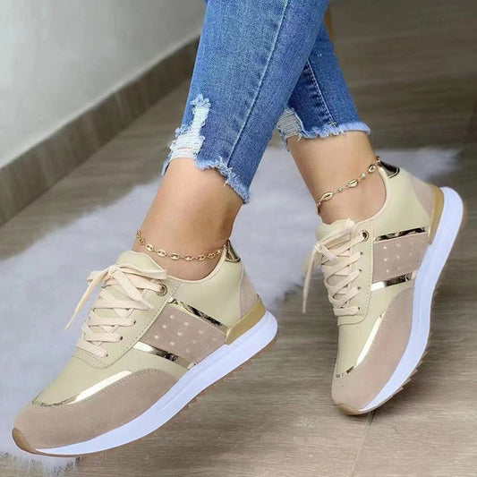 Women's Sneakers | Lace-Up | Orthopedic | Low Top Sneakers | Walking Shoes-Fashion Nora