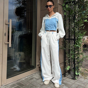 Women's Tracksuit | Zip-Up | Wide Leg | Sweats Set | Jogging Set-Fashion Nora