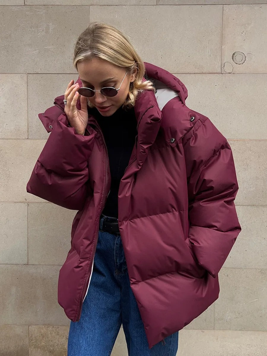 Women's Winter Jacket | Warm | Hooded | Puffer Jacket | Down Jacket-Fashion Nora