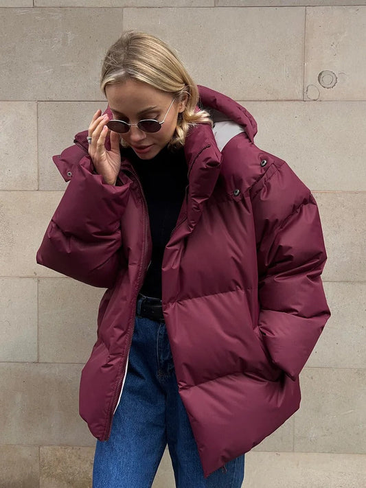 Women's Winter Jacket | Warm | Hooded | Puffer Jacket | Down Jacket-Fashion Nora