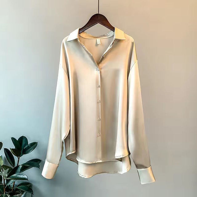 Women's satin shirt-Fashion Nora