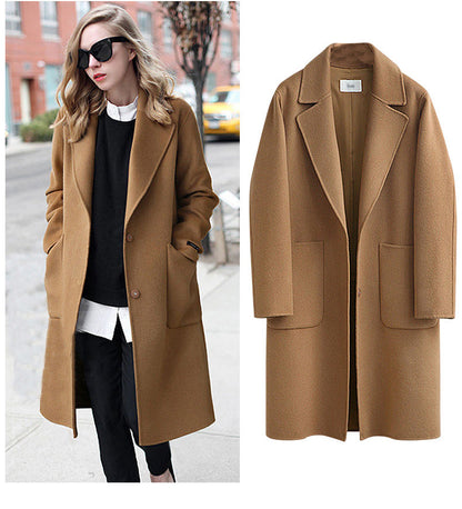 Wool Coat | Loose Fit | Oversized | Long Coat | Winter Coats Women-Fashion Nora