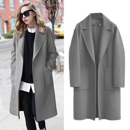 Wool Coat | Loose Fit | Oversized | Long Coat | Winter Coats Women-Fashion Nora