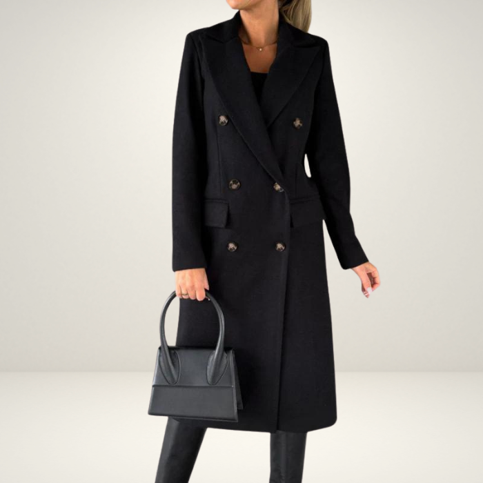 Zaara Wool Coat | Stylish women's coat for fall and winter-Fashion Nora