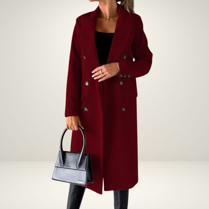 Zaara Wool Coat | Stylish women's coat for fall and winter-Fashion Nora