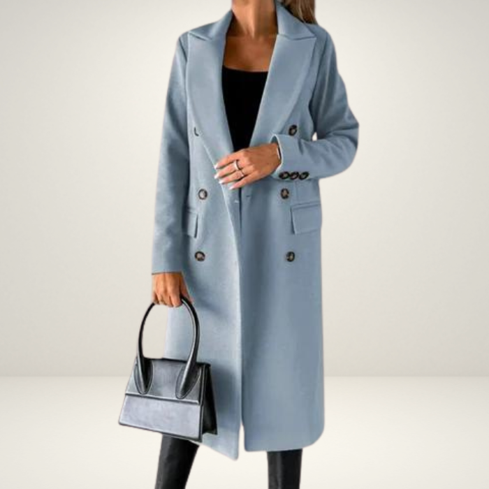 Zaara Wool Coat | Stylish women's coat for fall and winter-Fashion Nora