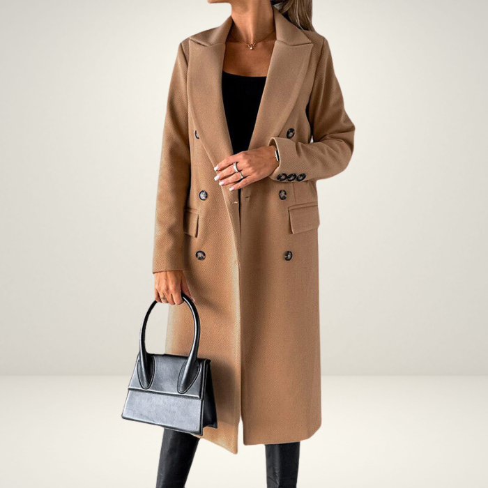 Zaara Wool Coat | Stylish women's coat for fall and winter-Fashion Nora